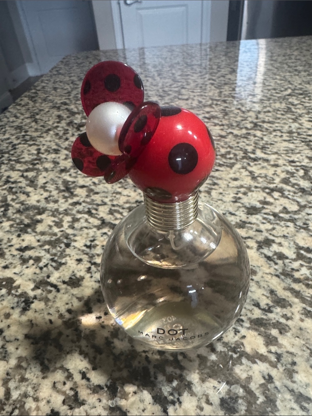 Marc Jacobs Red & Black Polka Dot Flower Bottle Accent 100ml